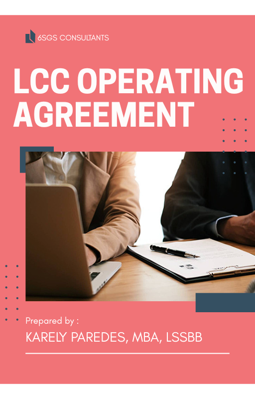 LCC Operating Agreement LLC Operating Agreement Template