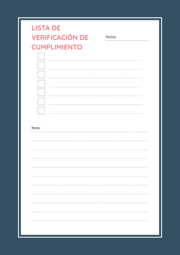 Compliance Calendar - Spanish