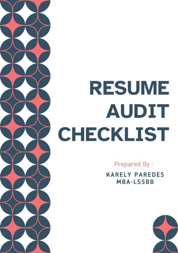Resume Audit Checklist™ (EN)
