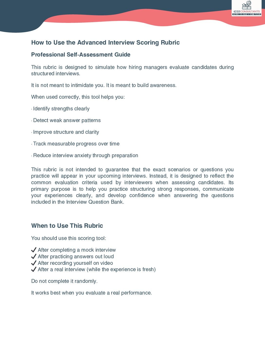 Interview Scoring Rubric Guide™ (EN)