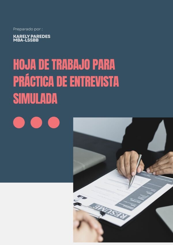 Mock Interview Practice Worksheet™ (EN)